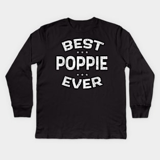 Garndpa Gifts Best Poppie Fathers Day for Grandparents Kids Long Sleeve T-Shirt